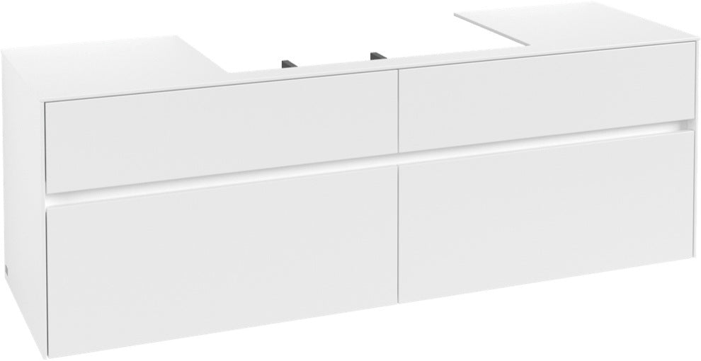 Villeroy & Boch Waschtischunterschrank Collaro C028 1600 mm White Matt mit 4 Auszügen