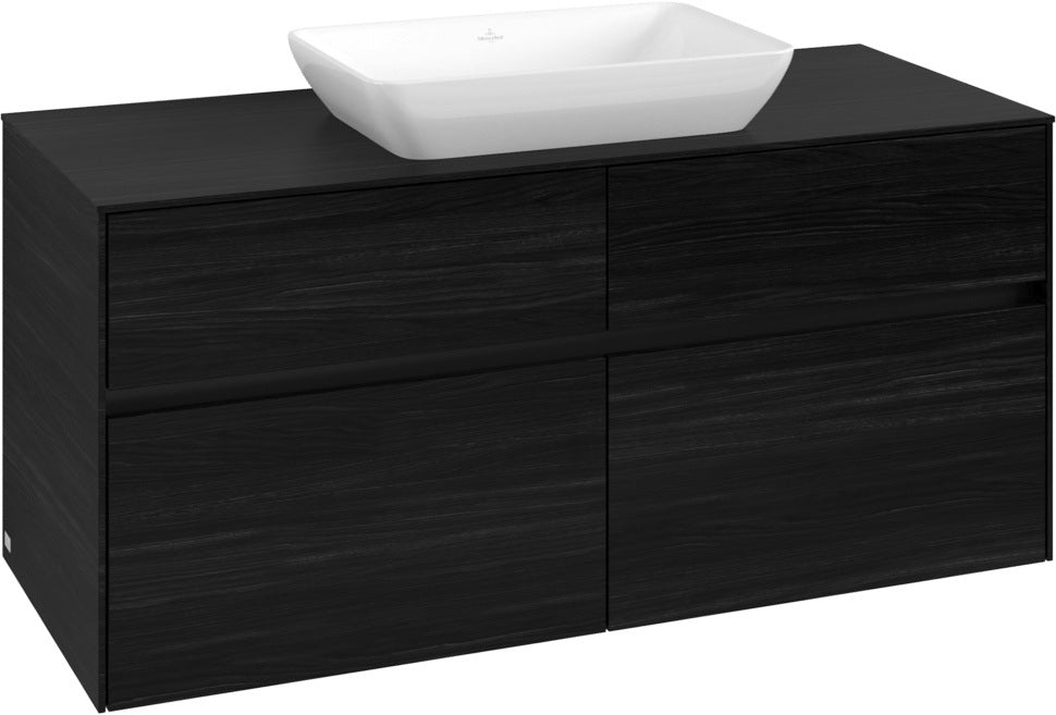 Villeroy & Boch Waschtischunterschrank Collaro C11200 1200 mm Black Oak mit 4 Auszügen