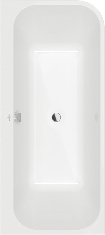 Villeroy & Boch Architectura Airpool Entry Whirlpool 1800x800 mm Weiß Alpin, links, 10 Luftdüsen