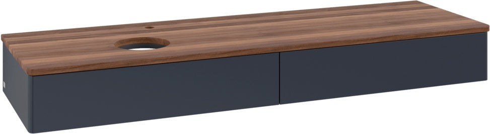 Villeroy & Boch Waschbeckenunterschrank Antao L15051 1600 mm Anthrazit Matt mit Auszugsbeleuchtung