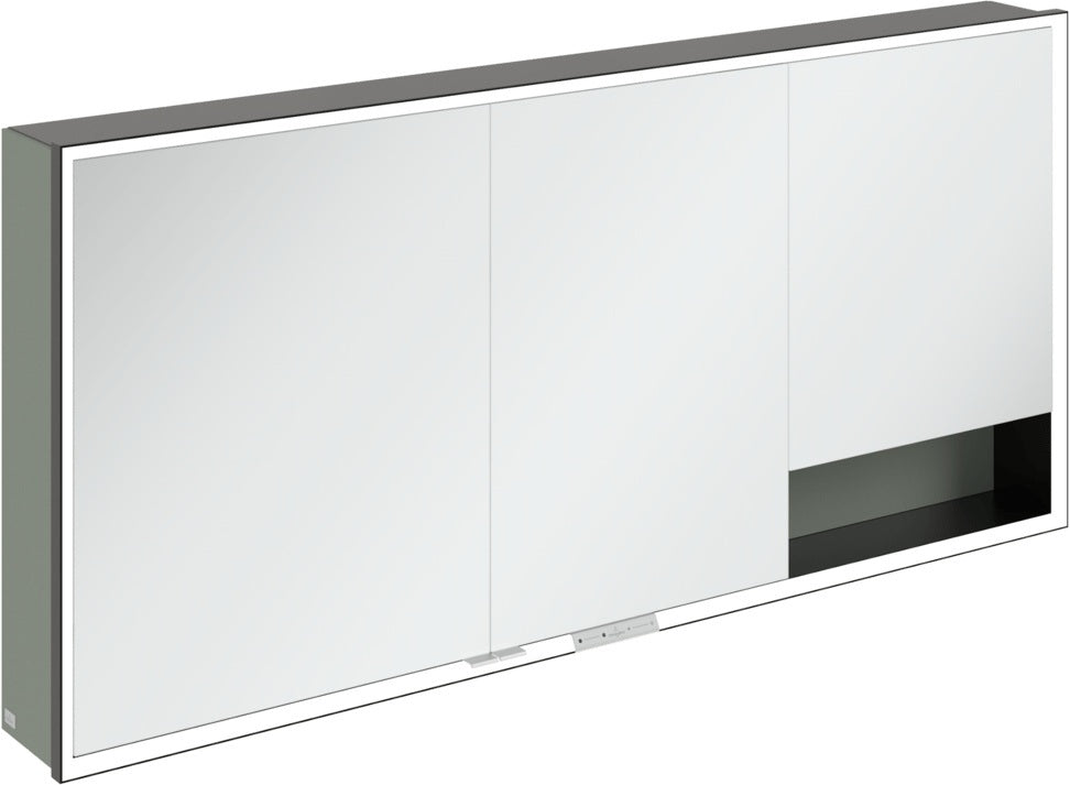 Villeroy & Boch Spiegelschrank My View+ B48110 1000 mm Graphite mit LED-Beleuchtung und SoftClosing