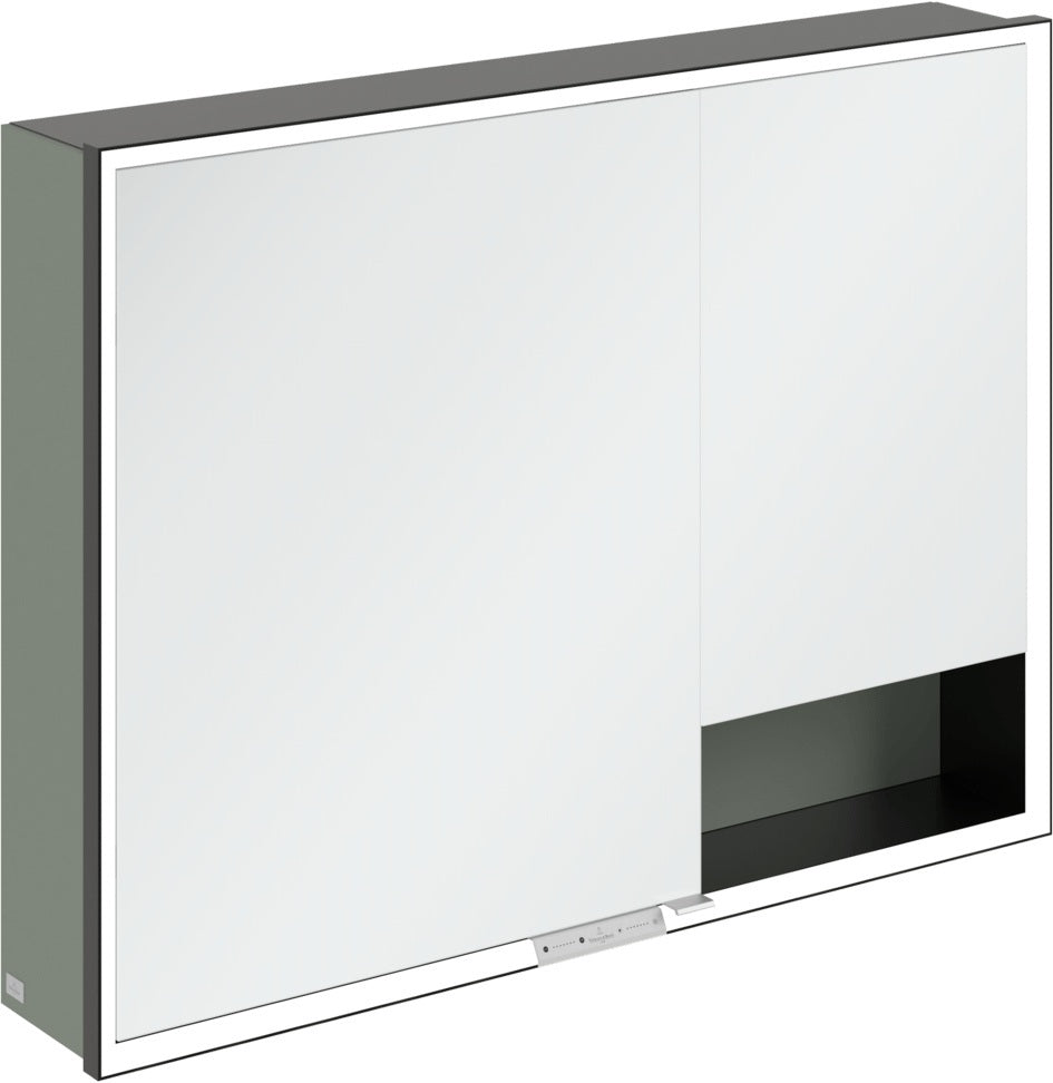 Villeroy & Boch Spiegelschrank My View+ B48110 1000 mm Graphite mit LED-Beleuchtung und SoftClosing
