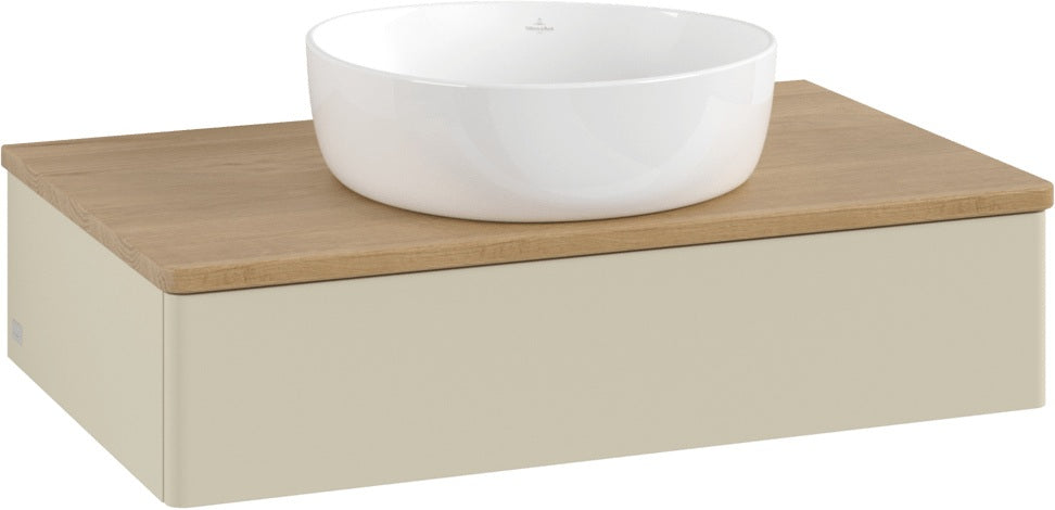 Villeroy & Boch Waschtischunterschrank Antao 800 mm Glossy White Lacquer mit LED-Beleuchtung