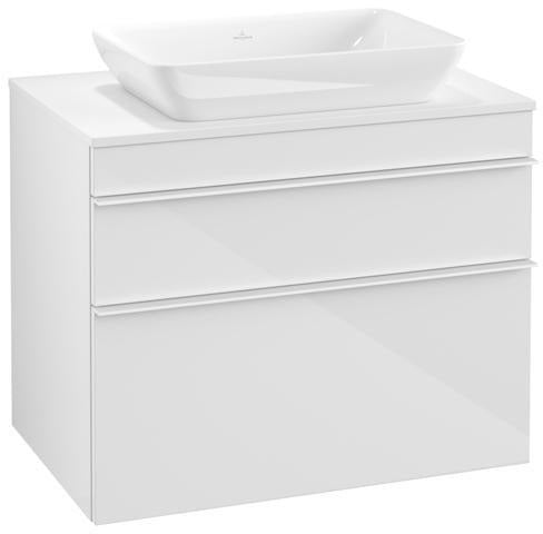 Villeroy & Boch Venticello Waschtischunterschrank 757 mm Glossy White mit 2 Auszügen