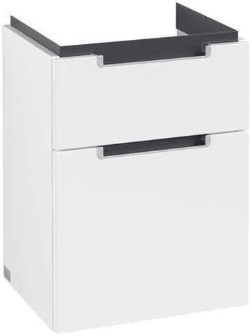 Villeroy & Boch Subway 2.0 Waschtischunterschrank 440 mm Glossy White mit 2 Auszügen