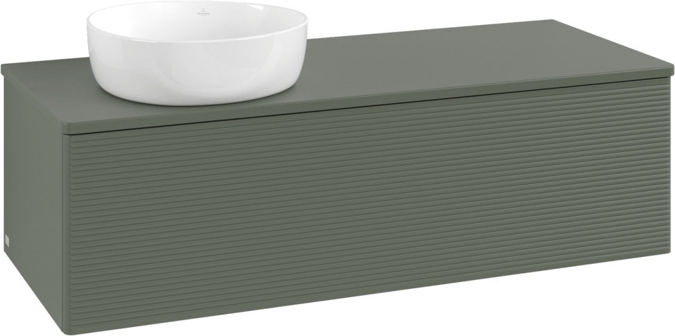 Villeroy & Boch Waschtischunterschrank Antao L33110 1200 mm Anthrazit Matt Lack mit LED-Beleuchtung
