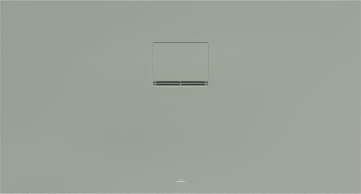 Villeroy & Boch Squaro Infinity Duschwanne 1300x700mm Morning Green – Rechteck, Rutschhemmung C, Quaryl