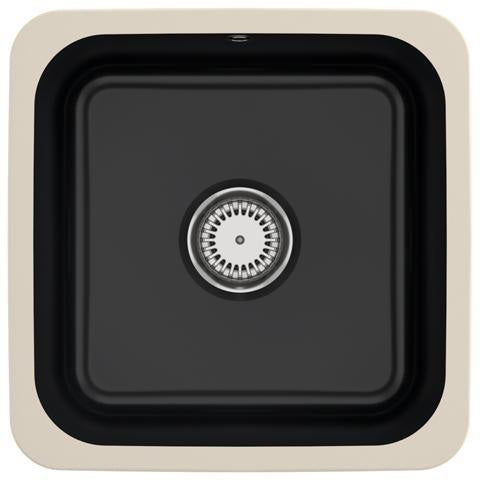 Villeroy & Boch Unterbauspüle Cisterna 50 Ebony CeramicPlus 445x445 mm Keramik