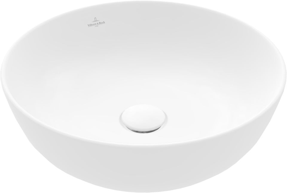Villeroy & Boch Aufsatzwaschbecken Artis 417943 rund 430 mm Stone White CeramicPlus