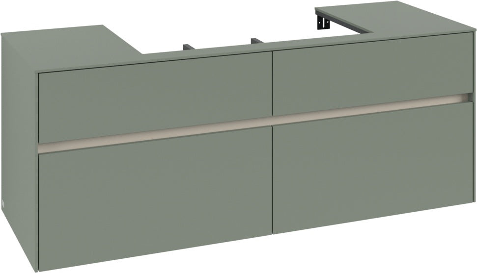 Villeroy & Boch Waschtischunterschrank Collaro C088 B0 1400 mm White Oak mit Beleuchtung & SoftClosing