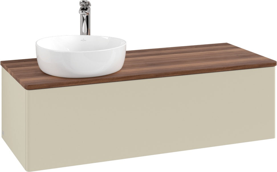 Villeroy & Boch Waschtischunterschrank Antao K33051 1200 mm Anthrazit Matt Lack mit Hahnlochbohrung