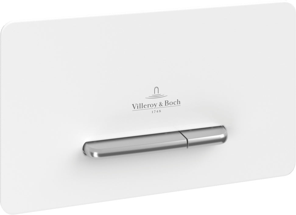 Villeroy & Boch ViConnect Betätigungsplatte V99442 – Eckig, Glas Glossy Black, 153x260x117 mm