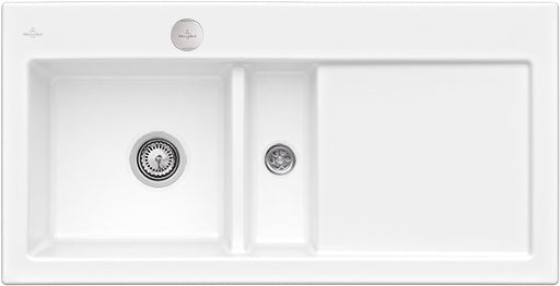 Villeroy & Boch Subway 60 flat Einbauspüle Ivory CeramicPlus 965x475mm