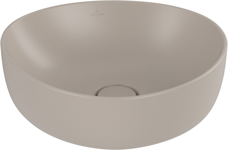 Villeroy & Boch Aufsatzwaschbecken Antao 4A7240 asymmetrisch Almond CeramicPlus 400 mm