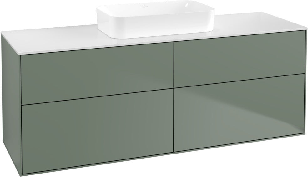 Villeroy & Boch Finion Waschtischunterschrank 1600 mm Glossy White Lacquer mit 4 Auszügen