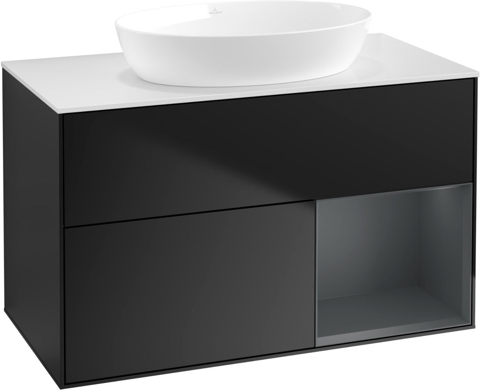 Villeroy & Boch Finion Waschtischunterschrank FA21GFGF 1000 mm Glossy White Lacquer