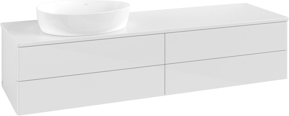 Villeroy & Boch Waschbeckenunterschrank Antao K26050 1600 mm Glossy White Lacquer mit 4 Auszügen