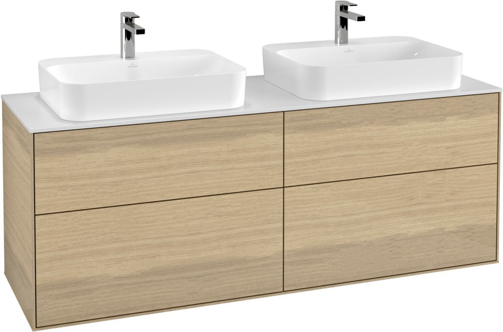 Villeroy & Boch Finion Waschtischunterschrank 1600 mm Glossy White Lacquer, 4 Auszüge