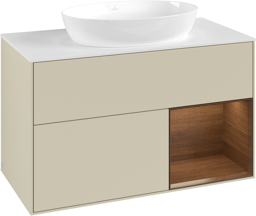 Villeroy & Boch Finion Waschtischunterschrank FA21GFGF 1000 mm Glossy White Lacquer