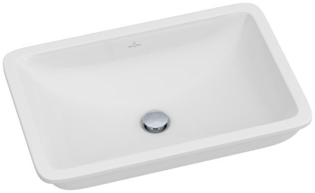 Villeroy & Boch Loop & Friends Unterbauwaschtisch 540x340 mm rechteckig mit Überlauf Weiß Alpin