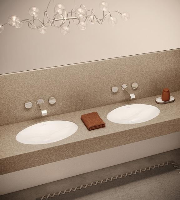 Villeroy & Boch Evana Unterbauwaschbecken 500x350mm Oval Weiß Alpin – Sanitärkeramik mit Überlauf