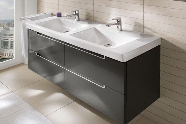 Villeroy & Boch Schrank-Doppelwaschtisch Subway 2.0 1300 mm Weiß Alpin