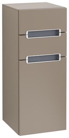Villeroy & Boch SUBWAY 2.0 Seitenschrank 354 mm Eiche silbergrau – Wandhängend mit Soft-Close
