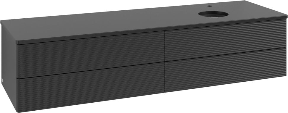 Villeroy & Boch Antao Waschtischunterschrank 1600 mm Anthrazit Matt mit LED-Beleuchtung