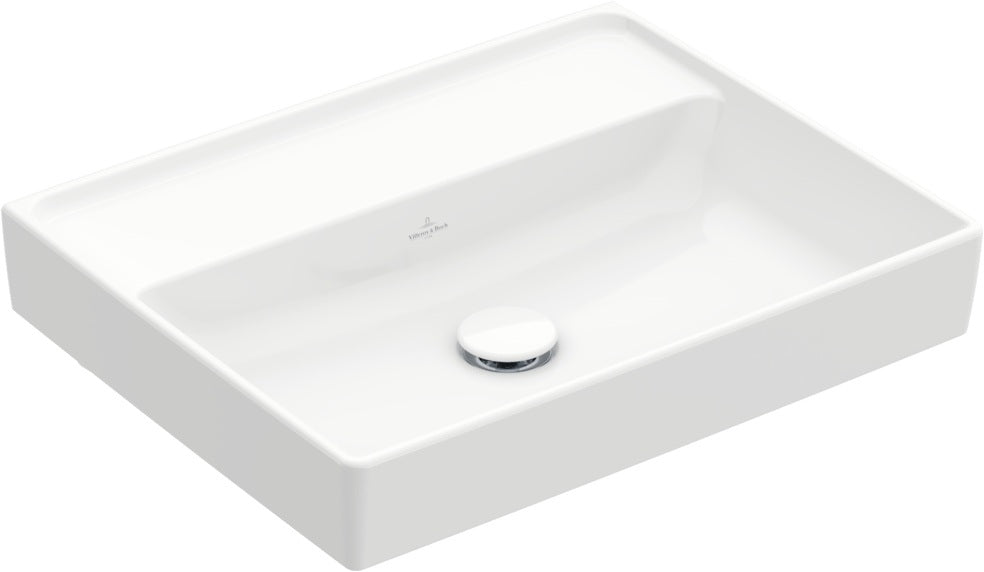 Villeroy & Boch Collaro Wandwaschbecken 550x440 mm Weiß Alpin Rechteck