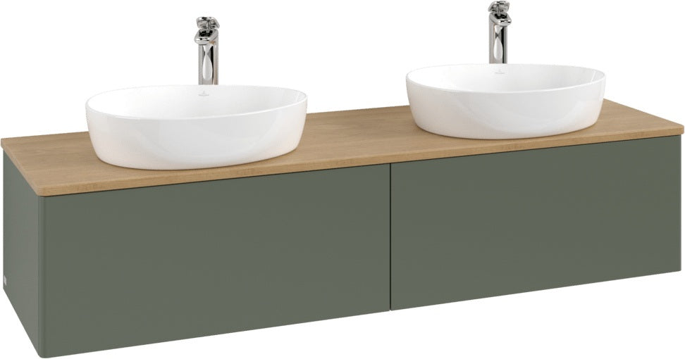 Villeroy & Boch Antao Waschtischunterschrank 1600 mm Anthracite Matt mit 2 Auszügen