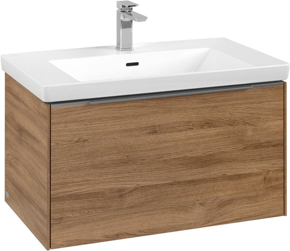 Villeroy & Boch Waschtischunterschrank Subway 3.0 C 573L0 Brilliant White mit Beleuchtung
