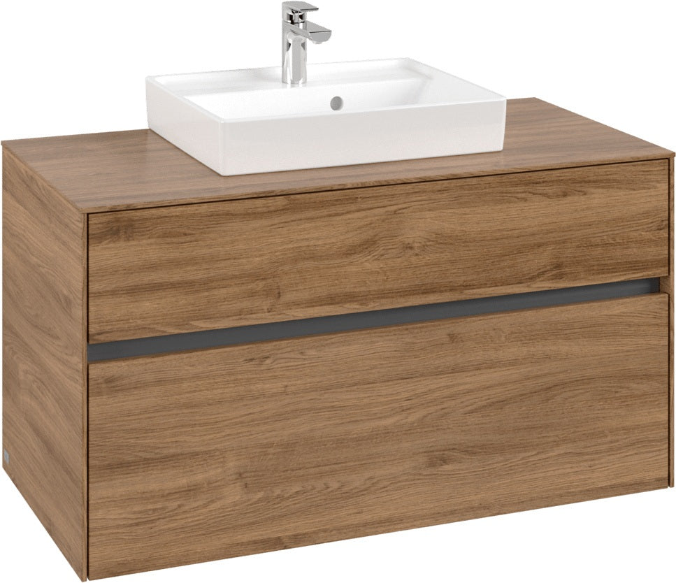 Villeroy & Boch Waschbeckenunterschrank Collaro C016 Kansas Oak 1000 mm mit SoftClosing
