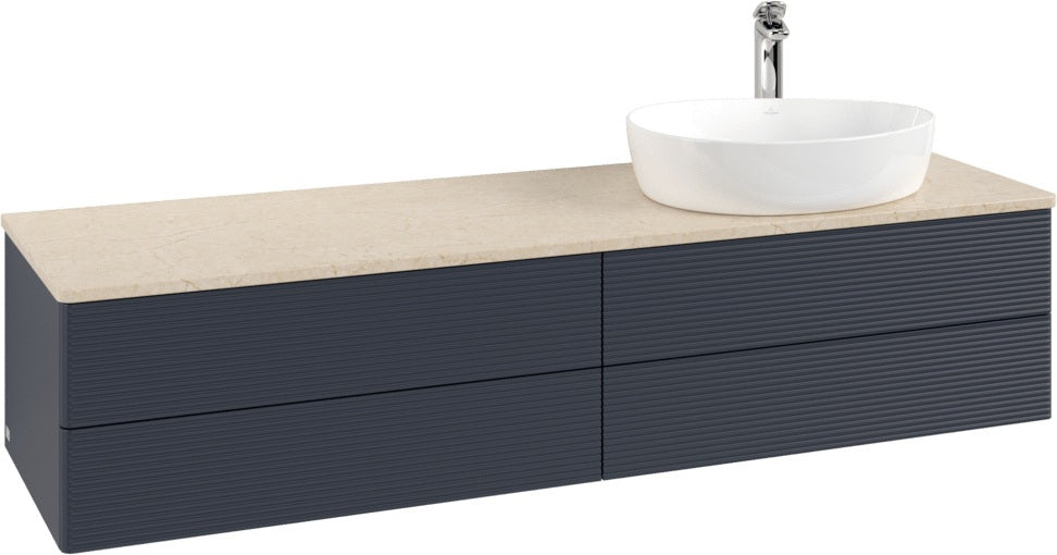 Villeroy & Boch Antao Waschtischunterschrank 1600 mm Anthrazit Matt mit LED