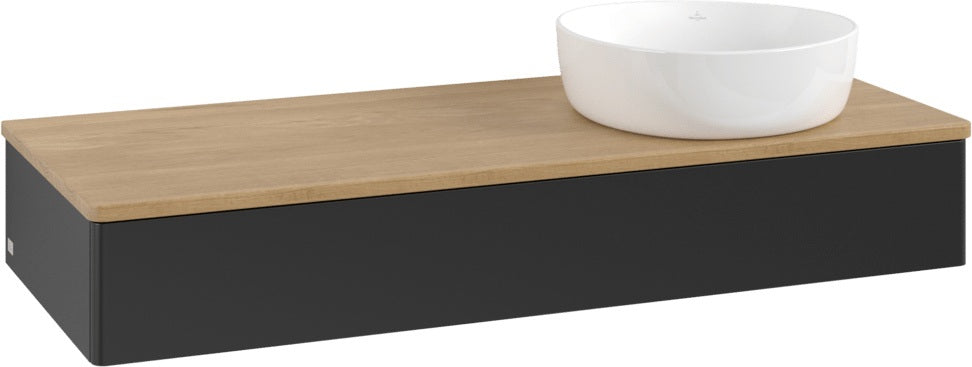 Villeroy & Boch Waschtischunterschrank Antao 1200 mm Anthrazit Matt mit LED-Auszugsbeleuchtung