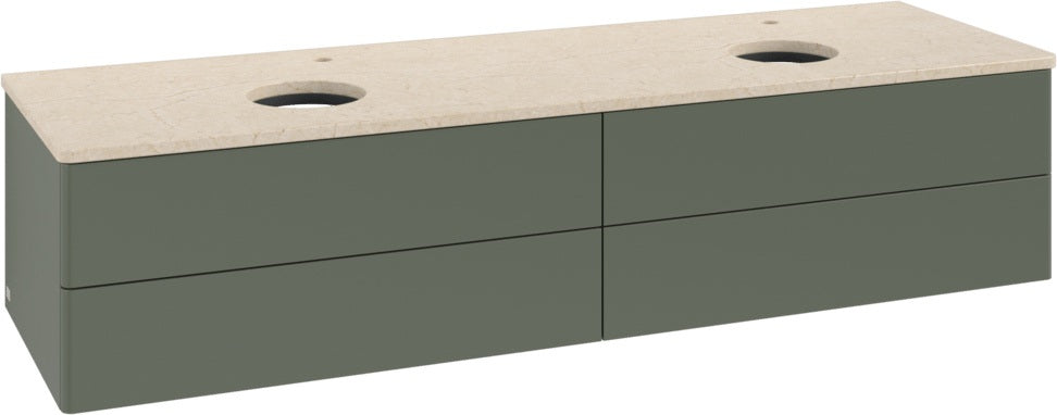Villeroy & Boch Antao Waschtischunterschrank 1600 mm Anthrazit Matt mit LED-Beleuchtung