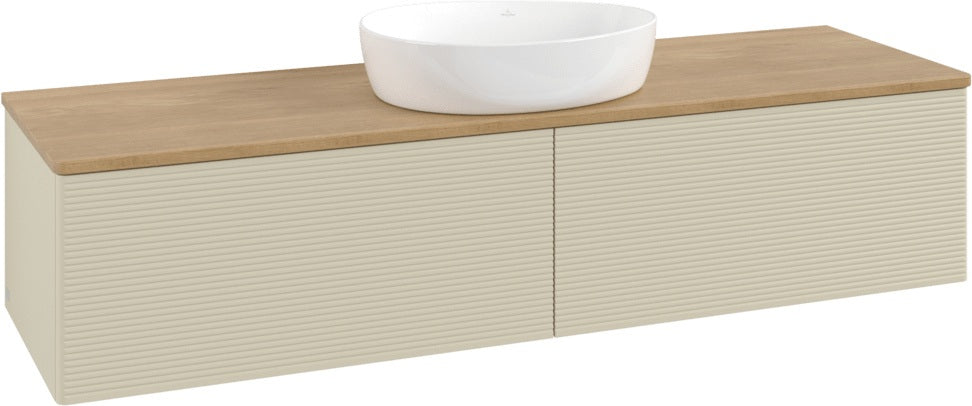 Villeroy & Boch Waschbeckenunterschrank Antao K36110 1600 mm Anthracite Matt Lacquer