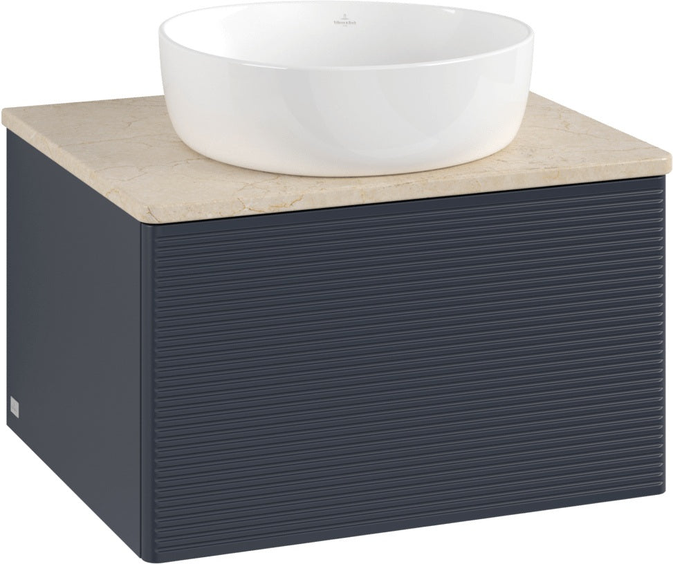 Villeroy & Boch Antao Waschtischunterschrank 600 mm Anthracite Matt – Wandmontage, 1 Auszug, SoftClosing