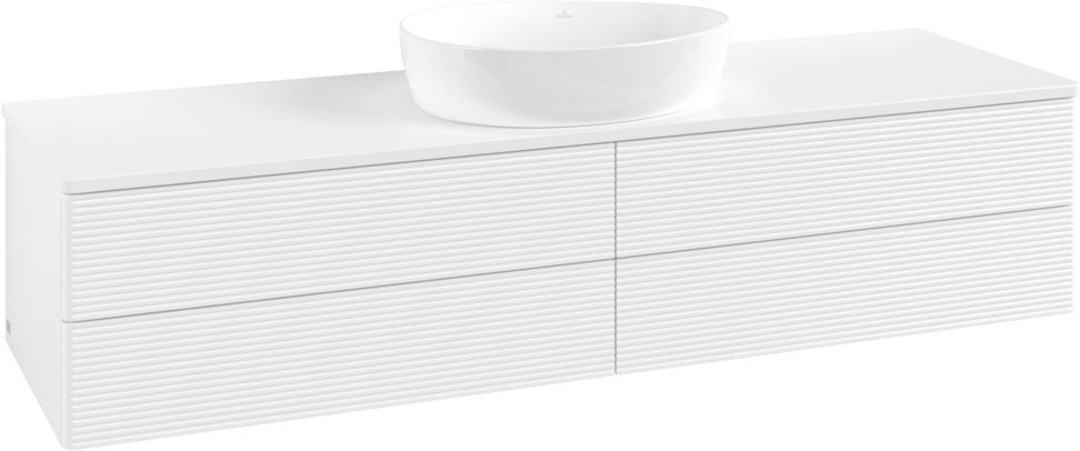 Villeroy & Boch Waschtischunterschrank Antao 1600 mm Glossy White Lacquer mit 4 Auszügen