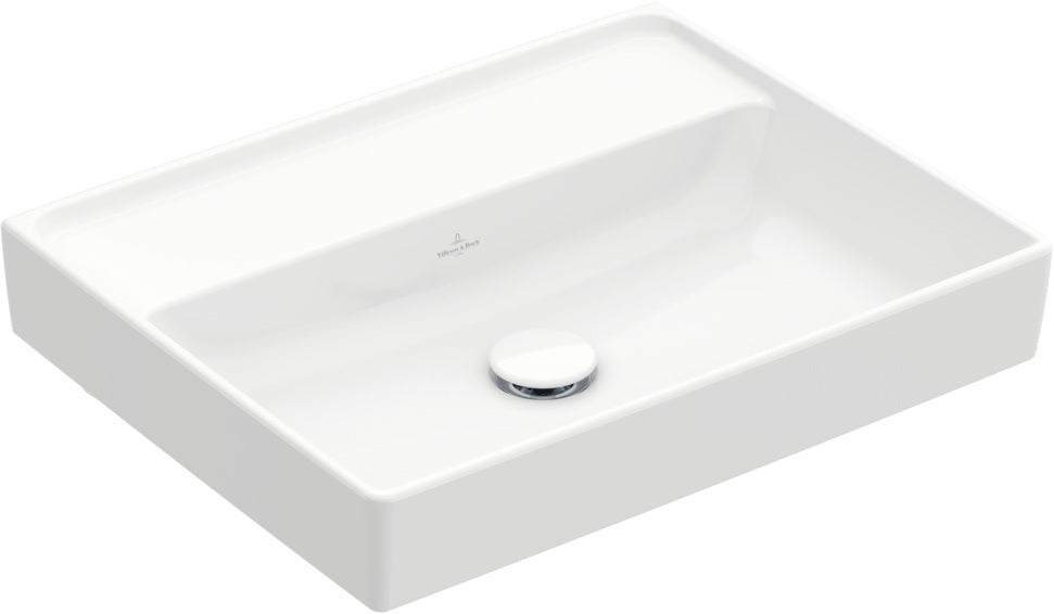 Villeroy & Boch Collaro Wandwaschbecken 550x440 mm Weiß Alpin Rechteck