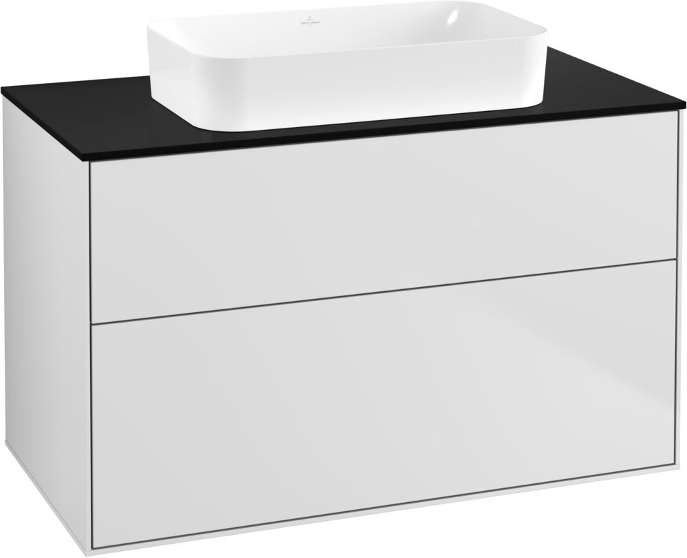 Villeroy & Boch Finion Waschtischunterschrank 1000 mm Glossy White Lack mit SoftClosing