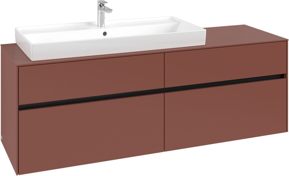 Villeroy & Boch Waschtischunterschrank Collaro C029 B0 1600 mm White Oak mit Beleuchtung