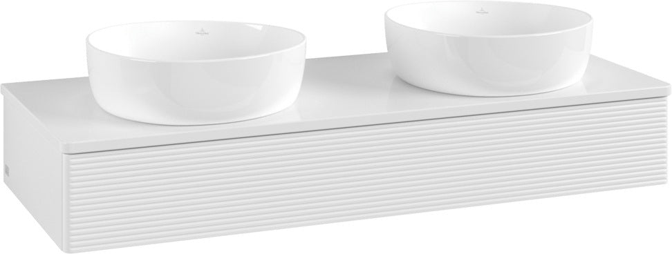 Villeroy & Boch Antao Waschbeckenunterschrank 1200 mm Glossy White Lacquer – 1 Auszug, Push-to-open