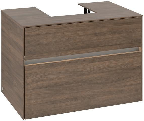 Villeroy & Boch Waschtischunterschrank Collaro 800 mm Arizona Oak mit Beleuchtung und SoftClosing