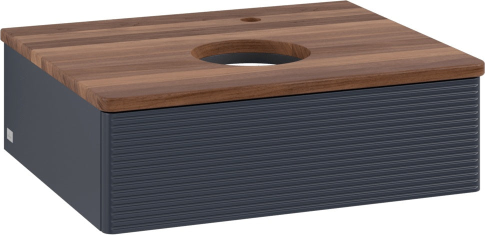 Villeroy & Boch Waschtischunterschrank Antao 600 mm Anthrazit Matt mit LED-Auszugsbeleuchtung