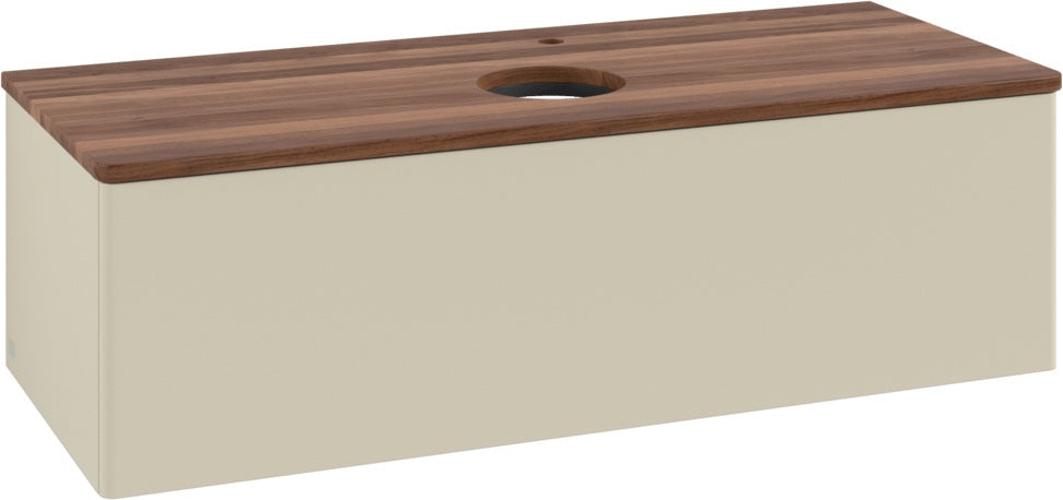 Villeroy & Boch Antao Waschbeckenunterschrank 1200 mm Anthrazit Matt Lack – Mit Auszug & Push-to-Open