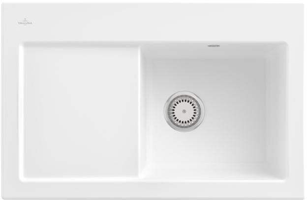Villeroy & Boch Subway 45 Einbauspüle 780x510mm Keramik Ivory CeramicPlus
