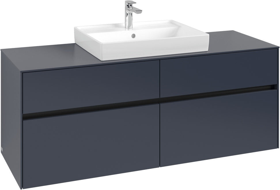 Villeroy & Boch Waschtischunterschrank Collaro C084 White Oak 1400 mm mit 4 Auszügen