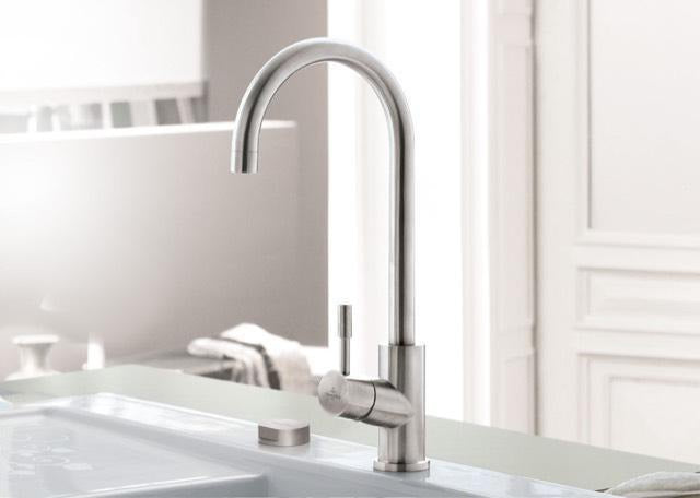 Villeroy & Boch Abdeckkappe für Einzeldrehgriff, Rund, Gold, Edelstahl – Zubehör Küche
