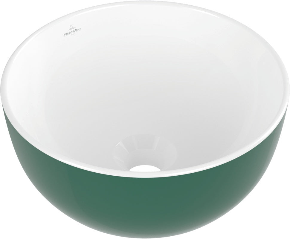 Villeroy & Boch Aufsatzwaschbecken Artis 438932 – Rund, TitanCeram, Forest, 325 mm