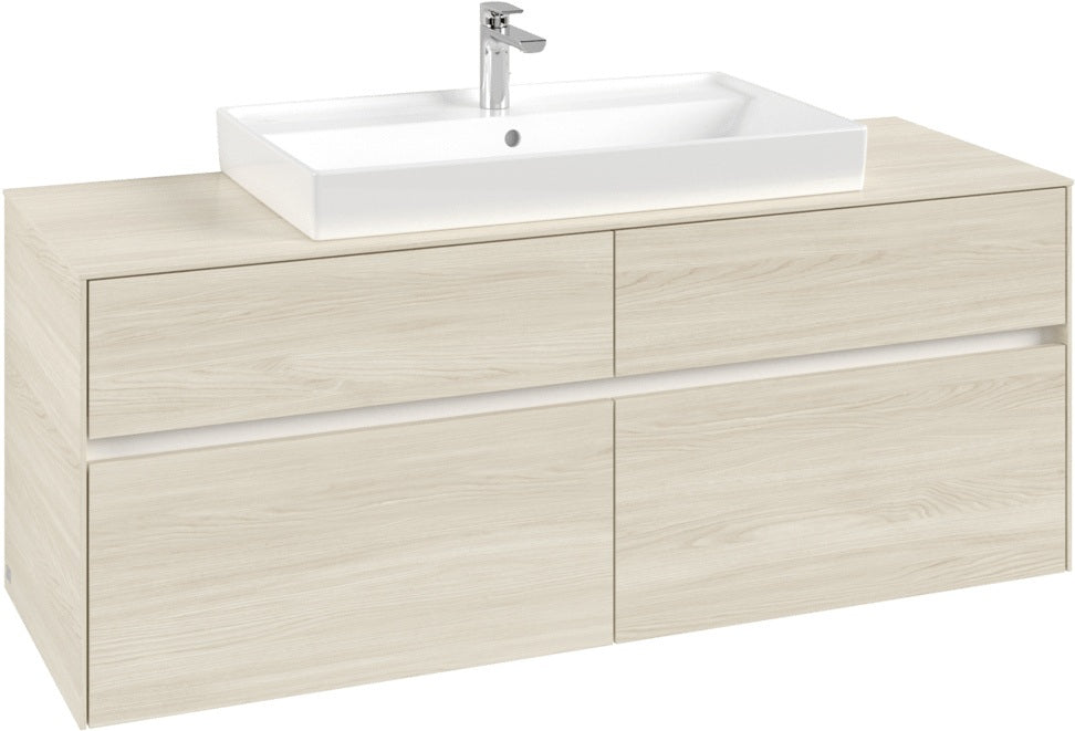 Villeroy & Boch Waschtischunterschrank Collaro C088 1400 mm White Oak, 4 Auszüge, SoftClosing